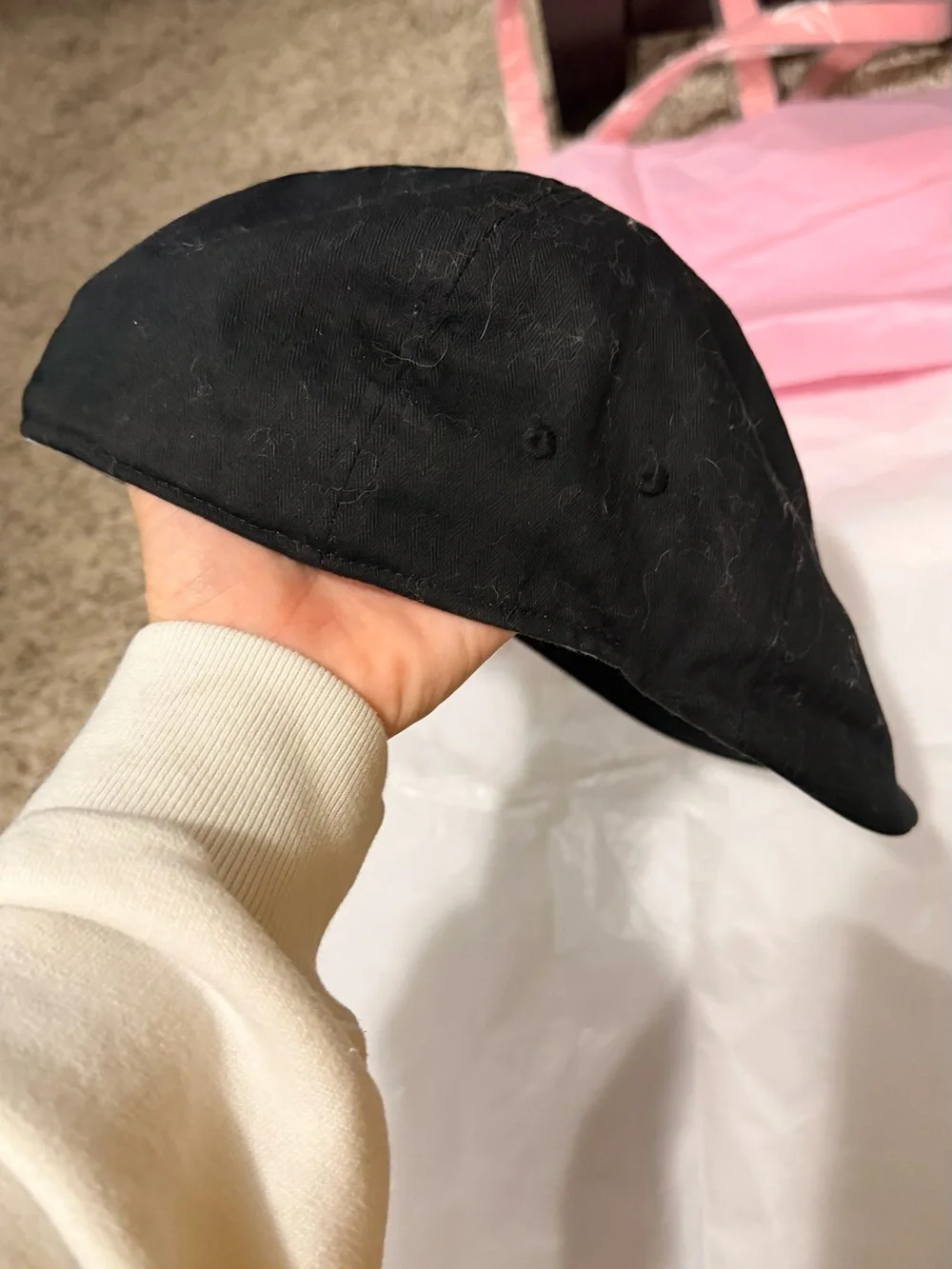 Men's Black Cap - Unbranded Minimalist Design